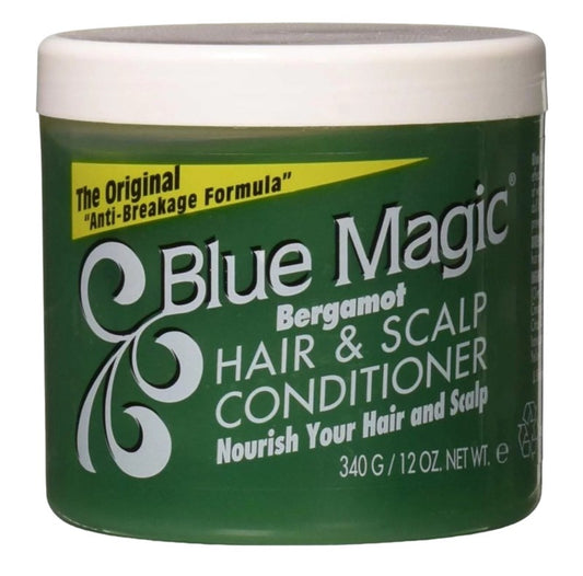 Blue Magic Bergamot Hair & Scalp Conditioner 12oz Jar (park of 2)