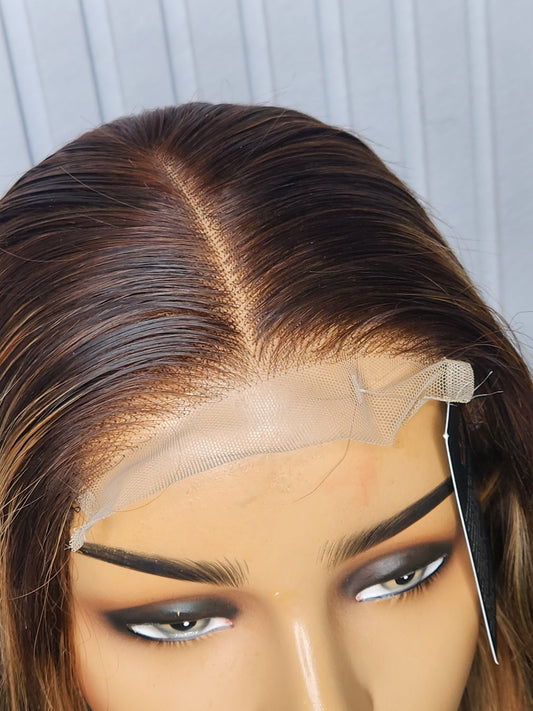Bodywave 24" 5x5 closure glueless color #4/30/27